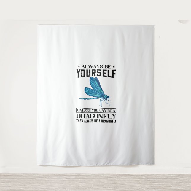 Seien Sie immer selbst Dragonfis Nature Insect Dra Wandteppich (Vorderseite)