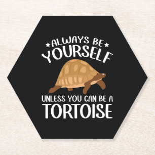 Seien Sie immer selbst lustig Tortoise Reptile Tur Untersetzer