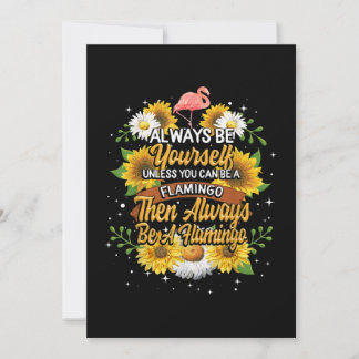 Seien Sie immer selbst, wenn Sie kein Flamingo sei Feiertagskarte