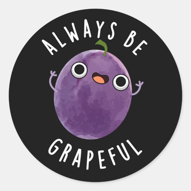 Seien Sie immer vorsichtig, wenn es sich um einen  Runder Aufkleber (Vorderseite)