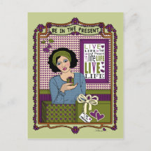 Seien Sie in der aktuellen_A_-Postkarte