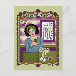 Seien Sie in der aktuellen_A_-Postkarte Postkarte