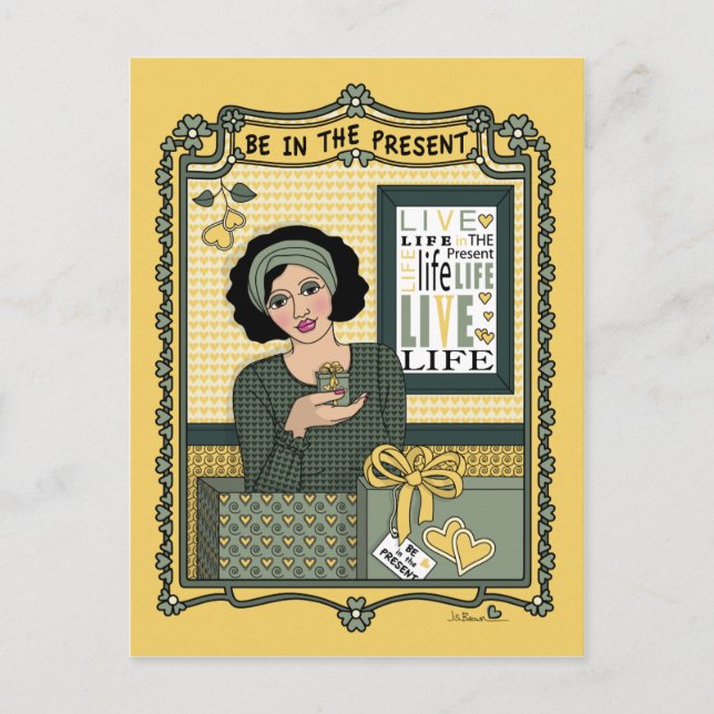 Seien Sie in der aktuellen_C_-Postkarte Postkarte (Vorderseite)