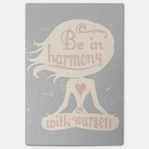 Seien Sie in Übereinstimmung mit selbst 2 Post-it Klebezettel