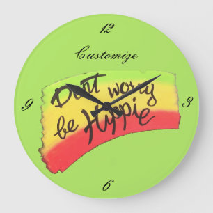 Seien Sie kein Hippie Thunder_Cove Große Wanduhr