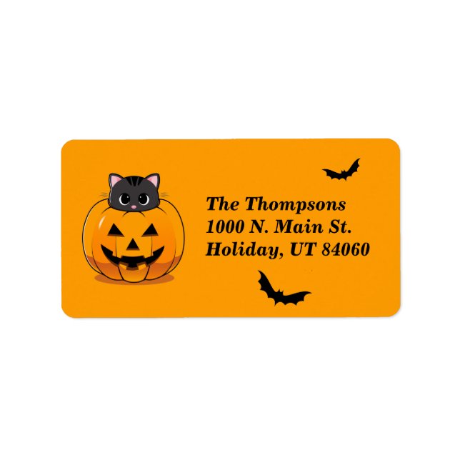 Seien Sie keine kranke Katze / Rücksendeadressen-A Adressaufkleber (Vorne)