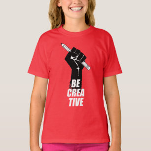 Seien Sie kreativ - Künstler erweckt Faust T-Shirt
