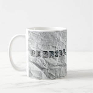 Seien Sie kurz. Kaffeetasse