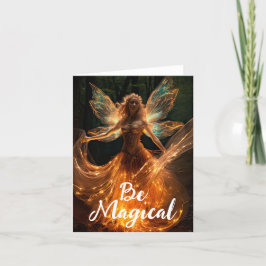 Seien Sie magischer Angel Pixie mit Flügeln Karte