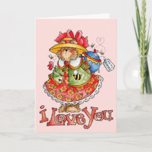 Seien Sie mein Honig - Valentinsgruß-Karte Feiertagskarte