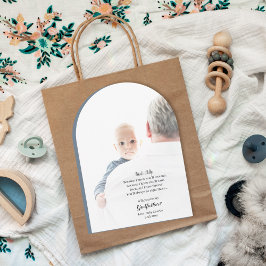 Seien Sie mein Pate-Vorschlag Arch-Foto Einladung