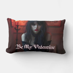 Seien Sie mein Valentin in der dunklen Romantik Lendenkissen