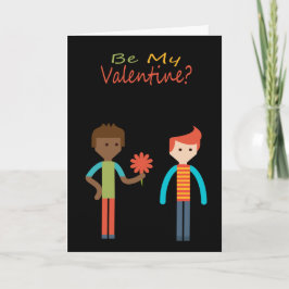Seien Sie mein Valentine Gay Themed Feiertagskarte
