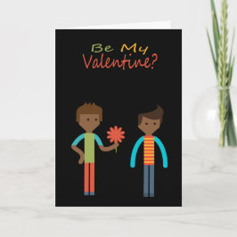 Seien Sie mein Valentine Gay Themed Feiertagskarte