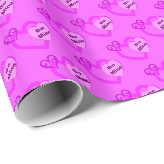Seien Sie mein Valentine Hearts Geschenkpapier Wra (Rolleneckpunkt)