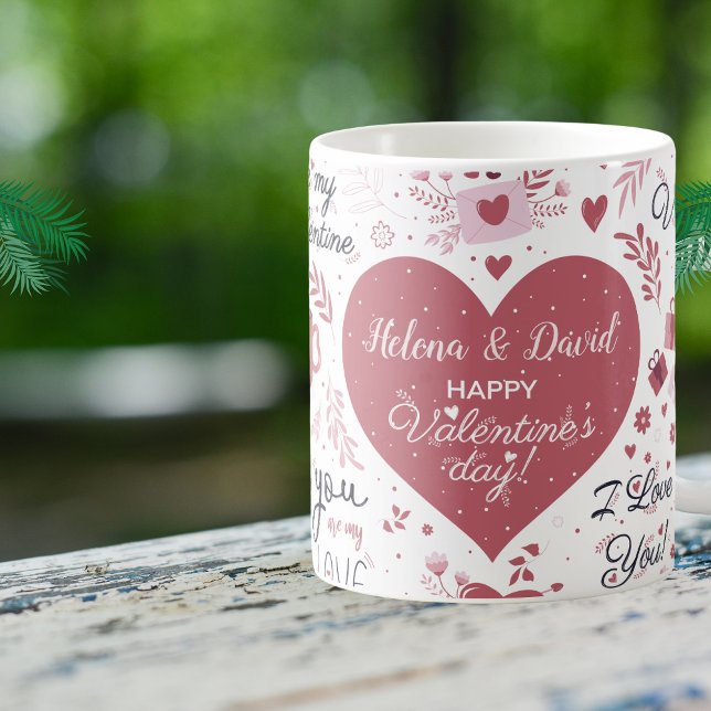 Seien Sie mein Valentine I Liebe Sie Individuelle  Kaffeetasse (Von Creator hochgeladen)