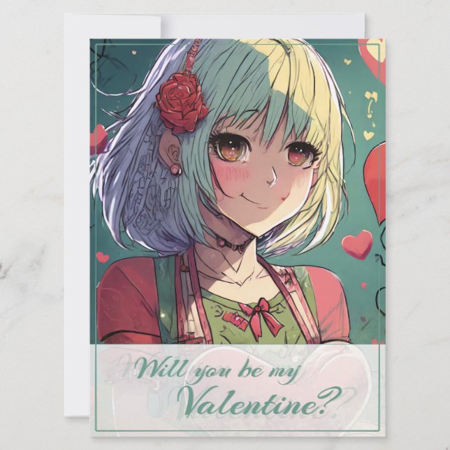 Seien Sie mein Valentine im Manga Style 33420 (Vorderseite)
