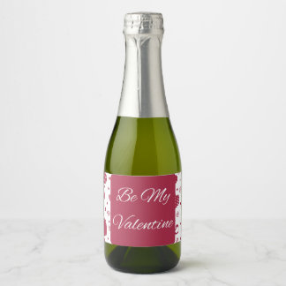 Seien Sie mein Valentine Red Sparkling Wine Label