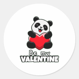 Seien Sie mein VALENTINE Runder Aufkleber