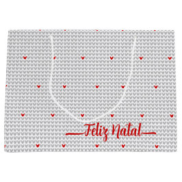 Seien Sie mein Valentine Strick Herzstück Große Ge Geschenktüte