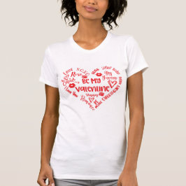 Seien Sie mein Valentiner Wortherz T-Shirt