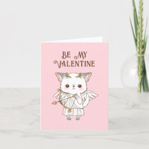 Seien Sie mein Valentinerjunge Cupid Pomchi Valent Feiertagskarte