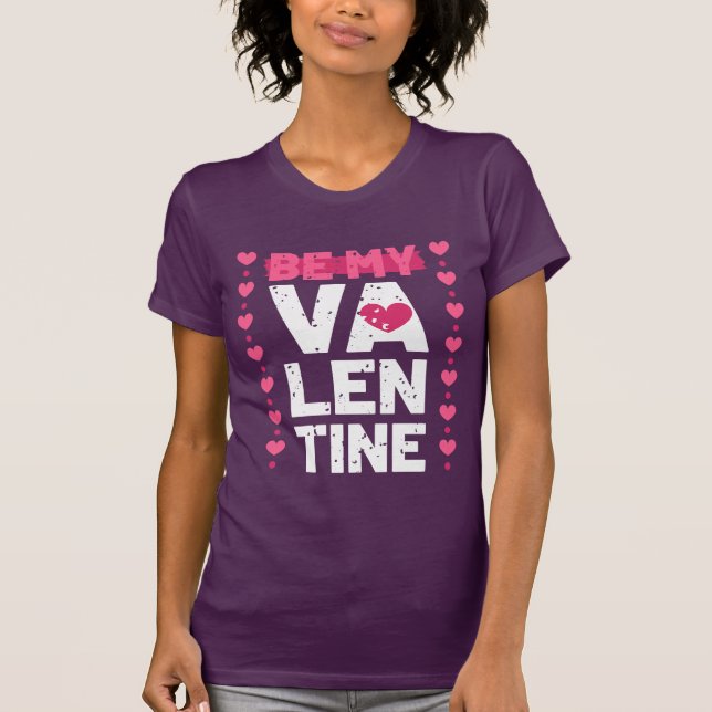 Seien Sie mein Valentinherz T-Shirt (Vorderseite)