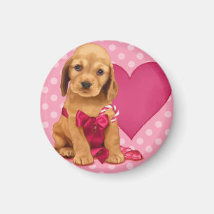 Seien Sie mein Valentinsgruß Cocker spaniel Magnet