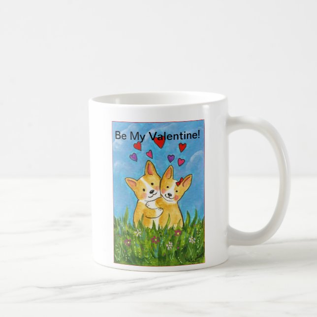 Seien Sie mein Valentinsgruß! Tasse (Rechts)