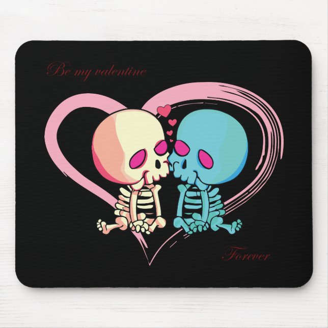 Seien Sie mein Valentinstag für Valentinstag. Mousepad (Vorne)