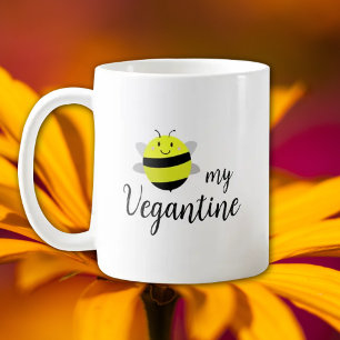 Seien Sie mein Vegantine, Veganer Valentinstag Kaffeetasse