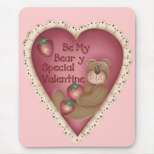 Seien Sie meine Beary Special Valentine Mousepad (Vorne)