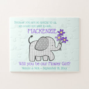 Seien Sie meine Blumenmädchen-Frage Puzzle