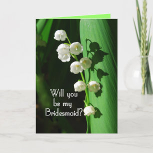 Seien Sie meine Bridesmädchenlilie im Tal Einladung