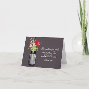 Seien Sie meine Bridesmaid - Mason Jar & Wildblume Einladung