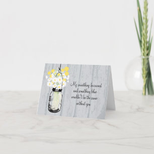 Seien Sie meine Bridesmaid - Mason Jar & Wildblume Einladung