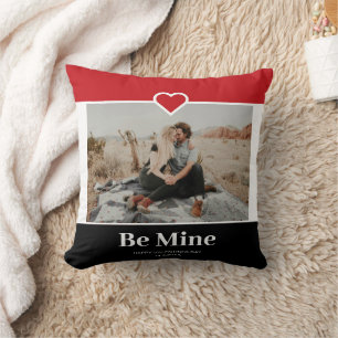 Seien Sie meine modernen Foto Valentine Kissen