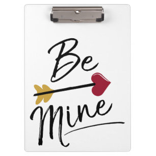 Seien Sie meine Niedlichen Valentine Klemmbrett