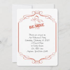 Seien Sie meine oder sonst Anti-Valentinsgruß Einladung