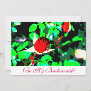 Seien Sie meine rote Rose Einladung