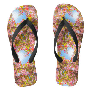 Seien Sie meine Valentinatblüte Herz in Blume Flip Flops