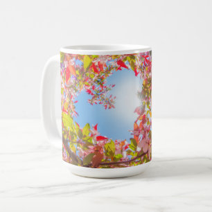 Seien Sie meine Valentinatblüte Herz in Blume Kaffeetasse