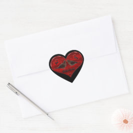 Seien Sie meine Valentine, die Tauben küsst Herz-Aufkleber