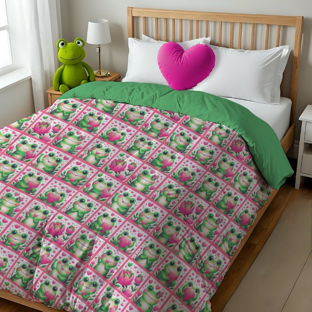 Seien Sie meine Valentine Frog Friends Stoff (Von Creator hochgeladen)