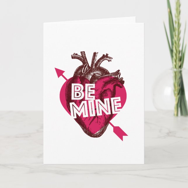 Seien Sie meine Valentine Heart Arrow Card Karte (Vorderseite)
