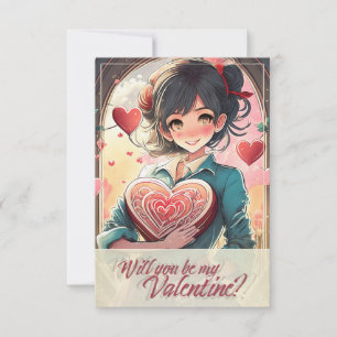 Seien Sie meine Valentine im Manga Style 31470