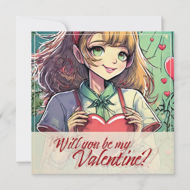 Seien Sie meine Valentine im Manga Style 33419 (Vorderseite)