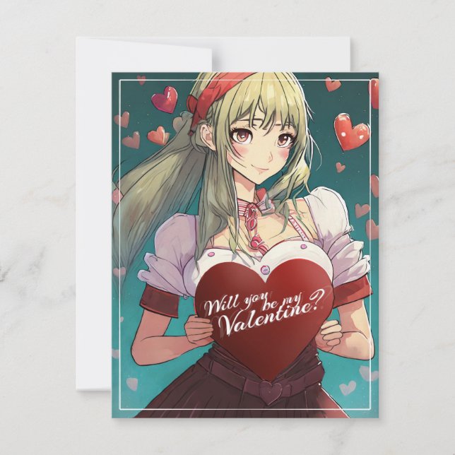Seien Sie meine Valentine im Manga Style 33893 (Vorderseite)