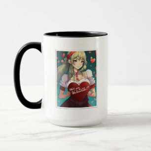 Seien Sie meine Valentine im Manga Style 33893 Tasse