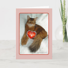 Seien Sie meine Valentine Kitty Card Feiertagskarte